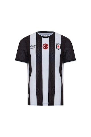 Beşiktaş Umbro Lisanslı Çubuklu Forma Siyah - Beyaz