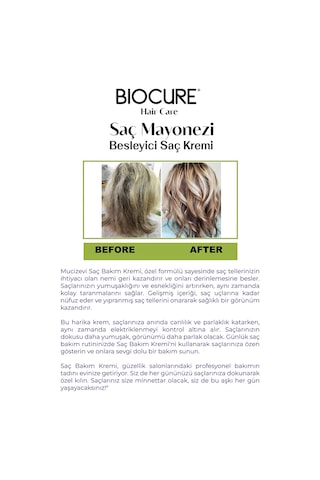 Biocure Premium Keratin & Collagen & 10 Bitki Özlü Besleyici Saç Bakım Maskesi 250 ML