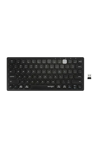 Kensington Çok Cihazlı Çift Kablosuz Kompakt Klavye K75502us Black Compact Wireless