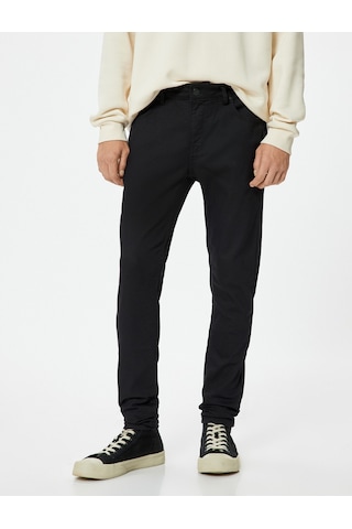 Koton Super Skinny Fit Kot Pantolon - Justin Jean Siyah 5wam40101nd Siyah