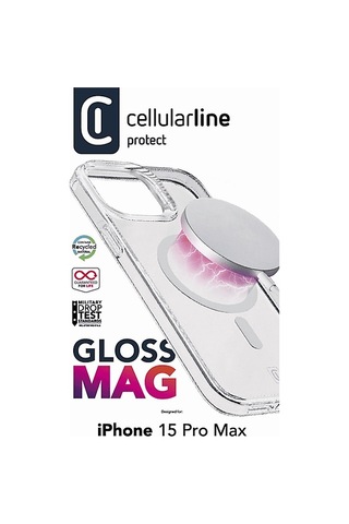 Cellularline Apple Uyumlu iPhone 15 Pro Max Gloss Magsafe Telefon Kılıfı