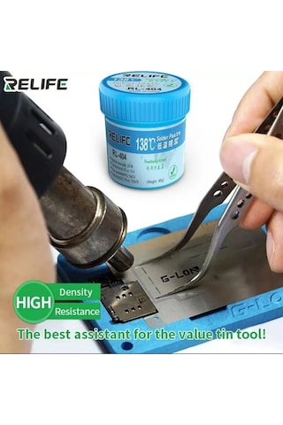 Relıfe Rl-404 Krem Lehim Solder Paste 40G 138°C Düşük Kaynama