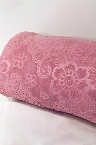 Padişah Desenli Pembe Çift Kişilik Battaniye Nishev-p000076