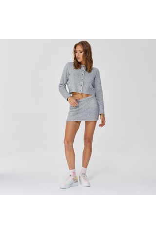 Ace Nayman Jade Knitted Gri Etek