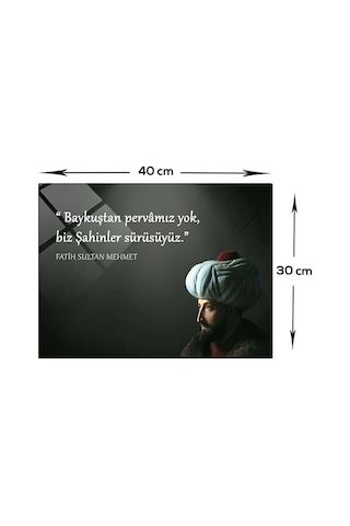 Decorita Fatih Sultan Mehmet | Fsm Cam Tablo | Şahinler Sürüsü |
