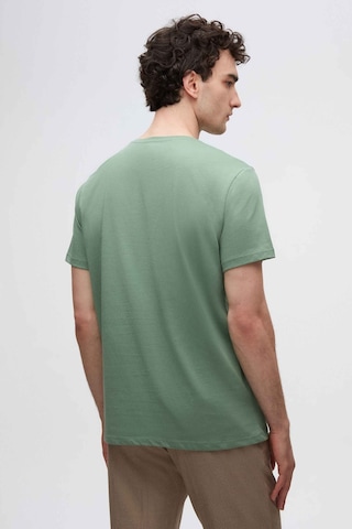 D's Damat Ds Damat Yeşil Bisiklet Yaka %100 Pamuklu Nefes Alabilen T-Shirt Yeşil