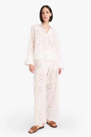 Defacto Regular Fit Brode Plaj Pantolonu-fall İn Love E4711ax25smwt16 Beyaz