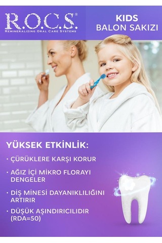 Rocs Kids 4-7 Yaş Balon Sakızı Tadında Diş Macunu 35 Ml - Skt:05/2027