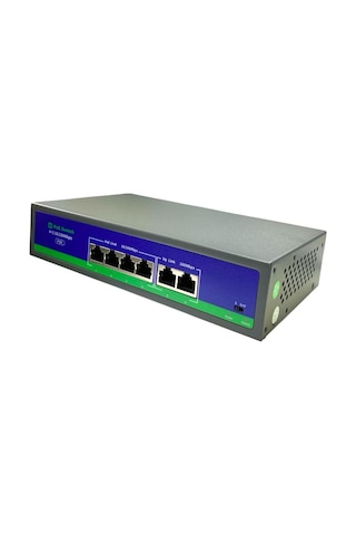 Novacom Nvc-hıf0420fbl-c 4+2 Port 10/100mbps Uplink Aı Poe Switch
