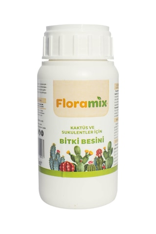 Floramix Kaktüs Ve Sukulentler İçin Solucan Gübreli Bitki Besini - Vitamini 250 Ml