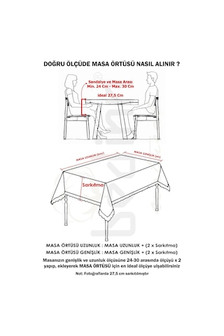 Naturel Masa Örtüsü Düz Pamuk Keten Otantik Krem