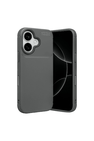 Newface - 765 - Apple iPhone Uyumlu 17 Auto Focus Karbon Kapak - Ece-umay - - Gri