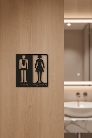 Wc Tabelası, Tuvalet Levhası, Kadın Erkek Tabela, Yönlendirme Levhaları 41