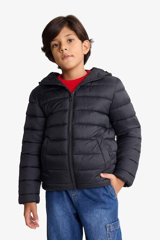 DeFacto Erkek Çocuk Su İtici Kapüşonlu Fermuarlı Cepli Şişme Mont D5899A825SPBK27