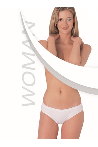 Beyaz Ribana Bikini Külot 3 Lü Paket 235-3b Beyaz