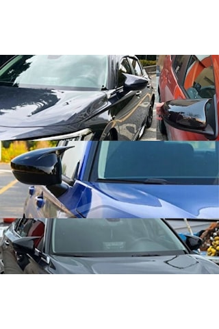 Honda Civic Fe 11. Nesil Yeni Kasa 2022 2023 2024 2025 2026 Uyumlu Yarasa Batman Ayna Kapağı Seti Parlak Siyah