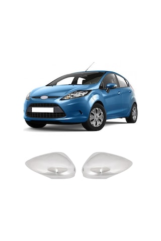 Ford Fiesta Uyumlu 2009-2017 Krom Ayna Kapağı 2 Parça Paslanmaz  Çelik