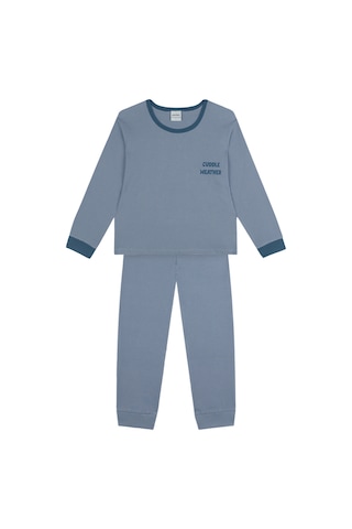 Antebies Organik Mavi Erkek Çocuk Pijama Takımı Renkli