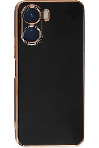 Cosmotex Newface Vivo Y16 Kılıf Volet Silikon - Siyah