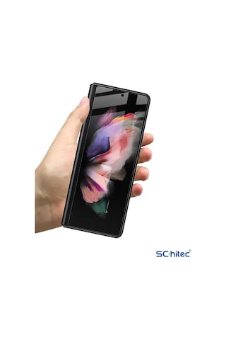Samsung Uyumlu Galaxy Z Fold 6 Ön-Arka 360 Fullbody Darbe Emici Kaplama ve Hd Ekran Koruyucu