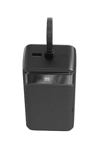 Lenyes PX355D 22.5 W 30.000 mAh Dijital LED Ekranlı Type-C ve Lightning Kablolu Powerbank