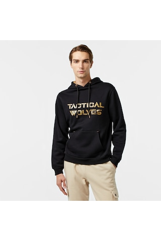 Tactıcalwolves Tactical Wolves Classic Erkek Siyah Hoodie