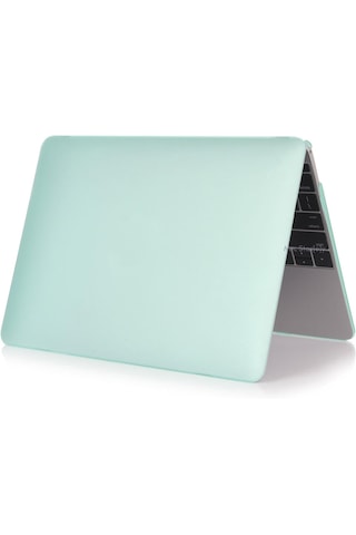 Apple MacBook Air 13.6 İnç A2681 Uyumlu M2 - A3113 M3 A3240 M4 Çip Kılıf Hardcase Su Yeşil Su Yeşilli