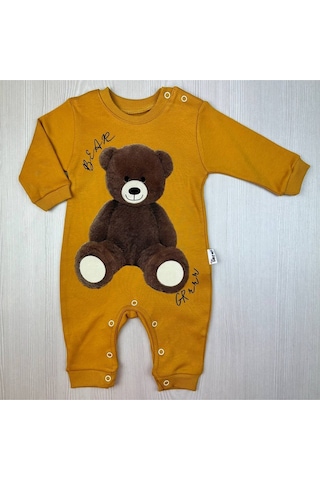 Penye " Bear " Bebek Tulumu Sarı