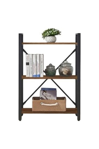 Rafburada Rafburada® 3 Katlı Kitaplık, Dekoratif Kitaplık, Ahşap Kitaplık.