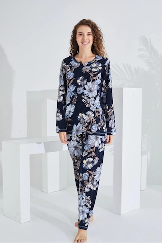 Etoile 98282 Kadın %100 Pamuk Uzun Kol Kadın Pijama Takımı 001