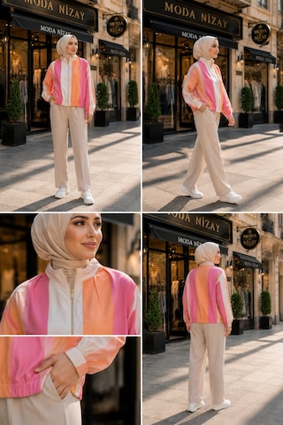 Sevitli Bomber Ceket-turuncu-5942