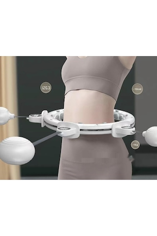 Snapbuy Aklıllı Hulahop, İncelme Destekleyici, Düşmez, Sökülebilir, Sayaçlı, 65 110 Cm Bel Çevresi İçin Mor