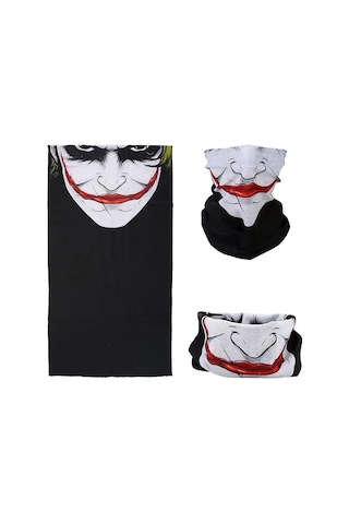 Hubrendy Çer Joker Desenli Çok Amaçlı Buff Yüz, Boyun Ve Bandana Maskesi 5 No 3841984