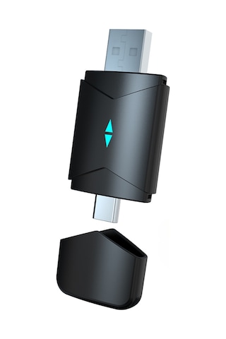 Springsun Ca-12 Kablosuz Carplay Kutusu, İkili Portlu Mini Adaptör, İos Ve Android Auto Desteği, Kablosuz Araç Bağlantı Modülü, Hızlı Bağlantı, Plug & Play, Kore Piyasa İçin Kc Onaylı