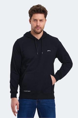 Slazenger Obra In Erkek Kapüşonlu Cepli Lacivert Sweatshirt Lacivert