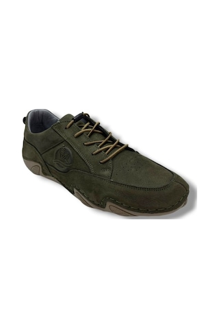 Sayar 362-26 Hakiki Nubuk Deri Comfort Casual Erkek Ayakkabı Haki