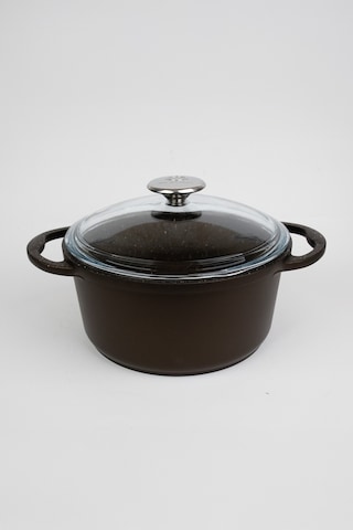 Masterchef Aluminyum Döküm Derin Tencere 22 Cm Kahverengi