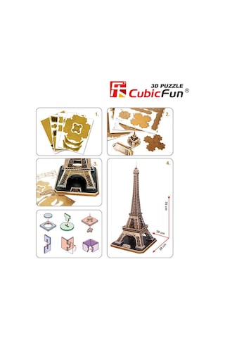 Cubic Fun 3D 82 Parça Puzzle Eyfel Kulesi - Fransa
