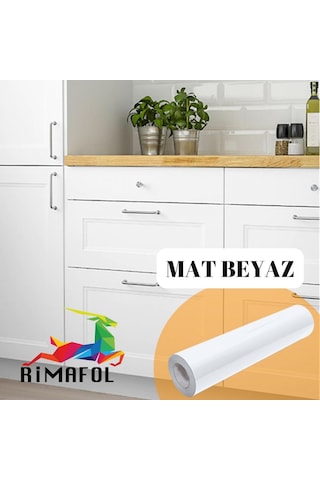 Rimafol Rimafol Mat Beyaz Mobilya Ve Dolap Kaplama Folyosu 62cmx4m Kapfolmat62x4 Genel
