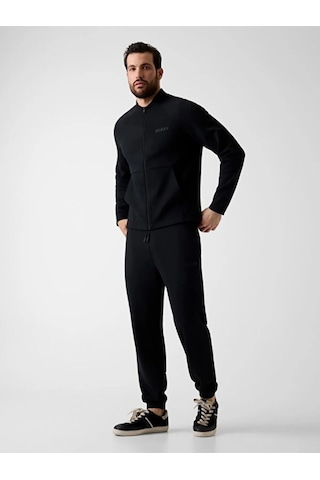 Guess Romolo Erkek Aktif Scuba Jogger Fit Eşofman Altı Siyah