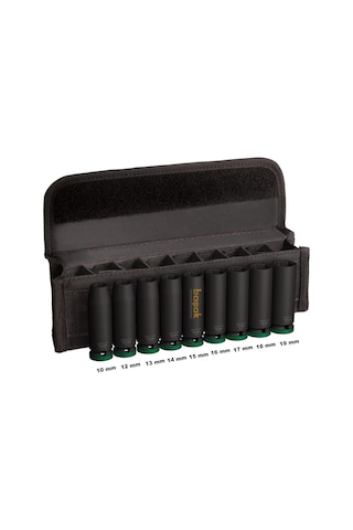 Bosch Pro 1/2" 10-19 Mm Uzun Havalı Lokma Takımı 9 Prç 2608003039
