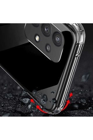 Samsung Uyumlu Galaxy A72 Kılıf Zore Nitro Anti Shock Silikon Renksiz