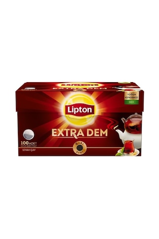 Lipton Extra Dem Siyah Demlik Poşet Çay 2'li 100 x 3.2 G