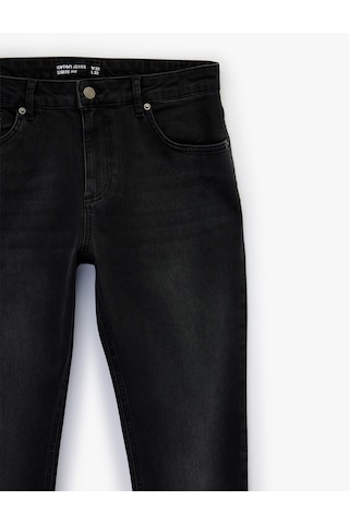 Koton Normal Bel Pamuklu 5 Cepli Slim Fit Jean Pantolon - Brad Jean Siyah 6sam40170nd Siyah
