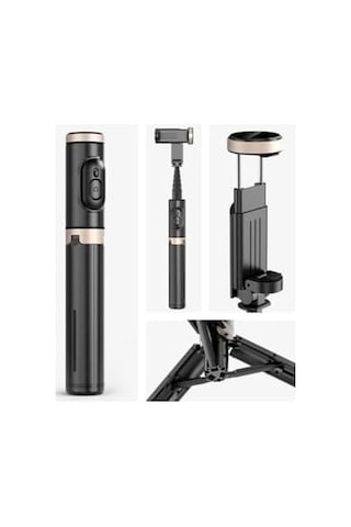 Selfie Stick Tripod Kablosuz Bluetooth Uzaktan Kumandalı, 360 Döner Başlıklı, 215-730 Mm Ayarlanabilir, İos Ve Android Uyumlu, Alüminyum Alaşımlı Hafif Taşınabilir Tripod Q12