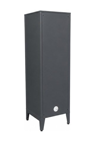 Alfafonet Ziglat Serisi Kilitli Metal Home Office Dolabı Metal Kapaklı Antrasit Gri Ral 7016 450x1500x450 Mm Turuncu