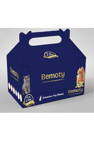 Bemoty Karışık Lezzetler Yetişkin Kedi Konservesi 6 x 415 G