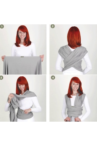 Çok Fonksiyonlu Bebek Sling Pembe Pembe