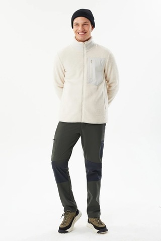 Exuma Erkek Taş Rengi Peluş Polar 2411149 Taş