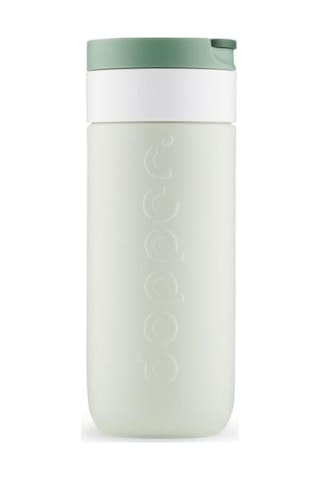 Dopper Travel Mug Yalıtımlı Termos Bardak 400 Ml - Orman Yeşili Açık Yeşil / Beyaz